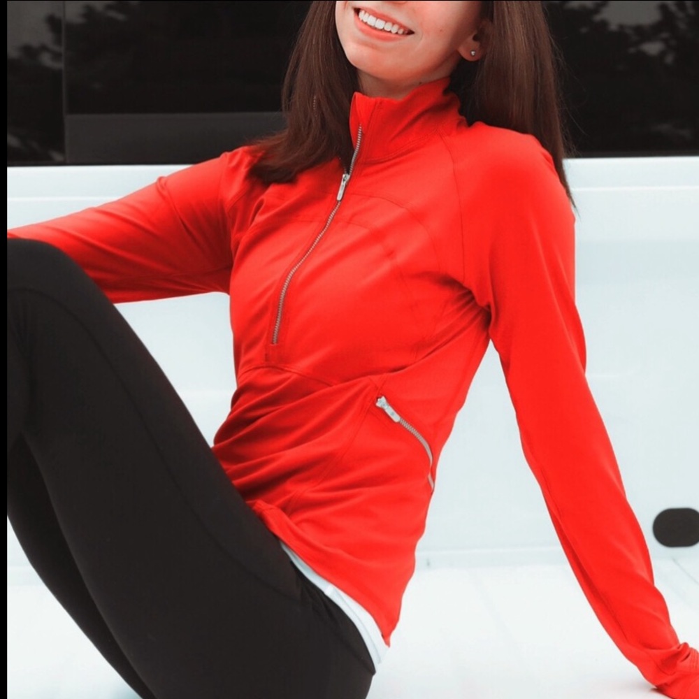 Lululemon Red Active Half-Zip Pullover - image 1